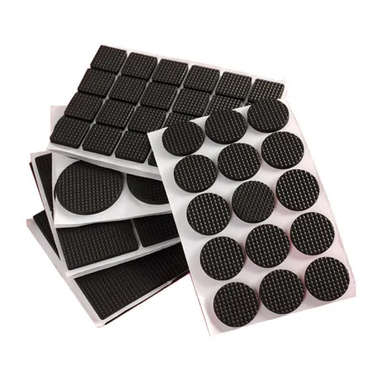 Black Mesh Self-Adhesive EVA Gasket Rubber Cushion Non-Slip Foam Foot Pads for Furniture