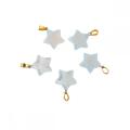 20mm Rainbow Glass Star Pendant for DIY Jewelry