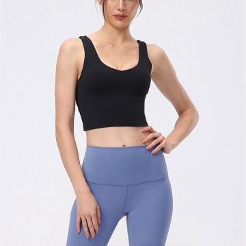 women cross back sports bra