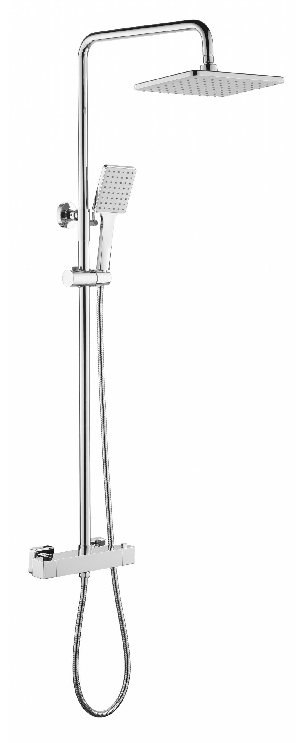 Brass Wall Mounted Thermostatic Shower Faucet Set