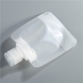 transparent packaging stand up pouch with spout