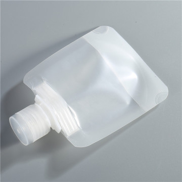 transparent packaging stand up pouch with spout