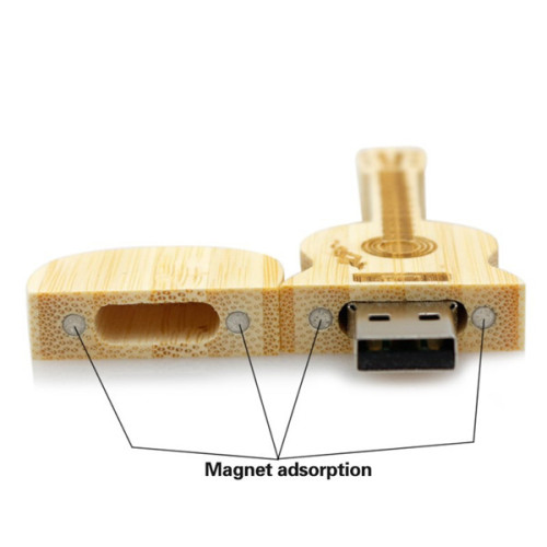 16GB Wooden Guitar Shaped USB Flash Drive