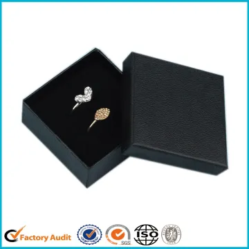 Cardboard Black Jewellery Packaging Gift Boxes