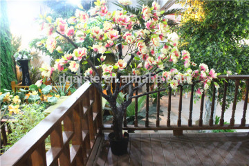 Home and garden indoor shop decoration synthetic cheap make artificial Magnolia denudata shaped Bonsai Tree E10 22o01