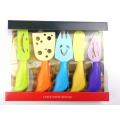 Colorful butter spreader cheese knife