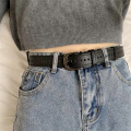 Ladies Leather Highlight Distinctive Multi Hole Slim Belt