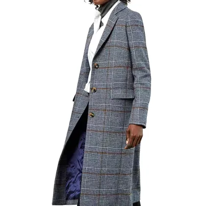 Plaid Custom Made women coats plus size women's coats wool coats for women