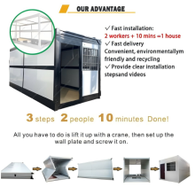Casa de contenedores plegable para reasentamiento de desastres