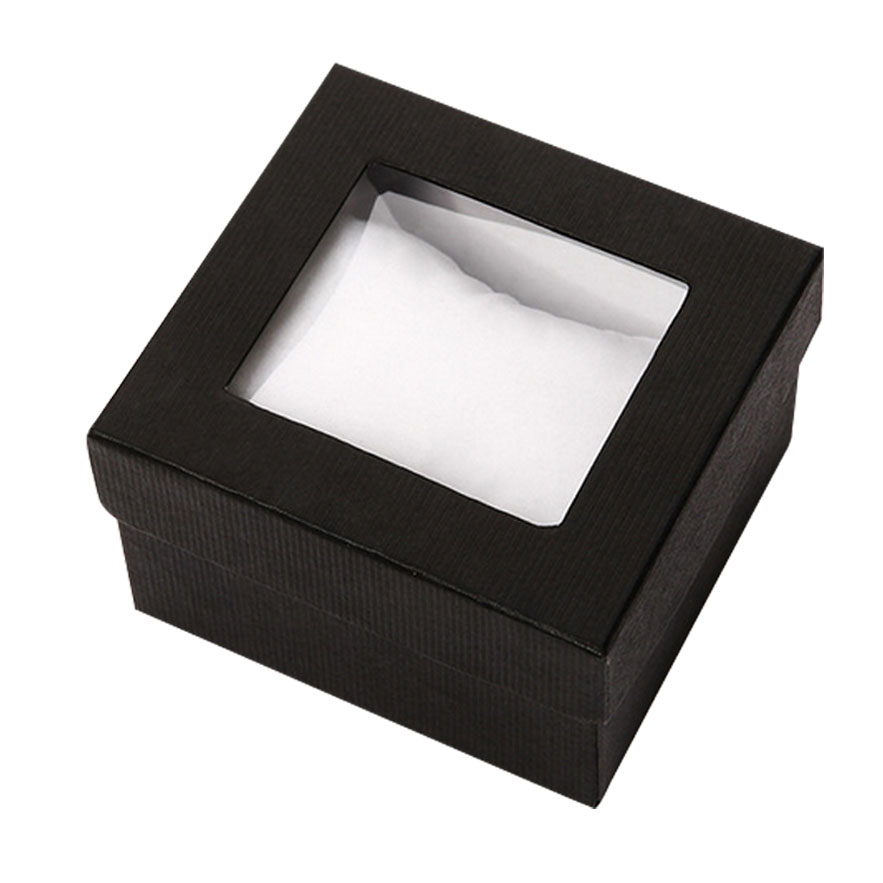 Luxury retail watch box with window