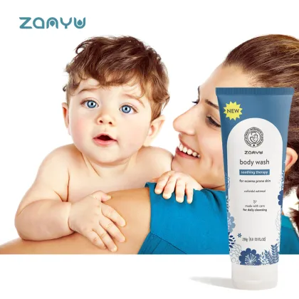 Aloe-Scented Baby Shower Gel for Eczema-Prone Skin: Private Label Soothing Therapy Body Wash