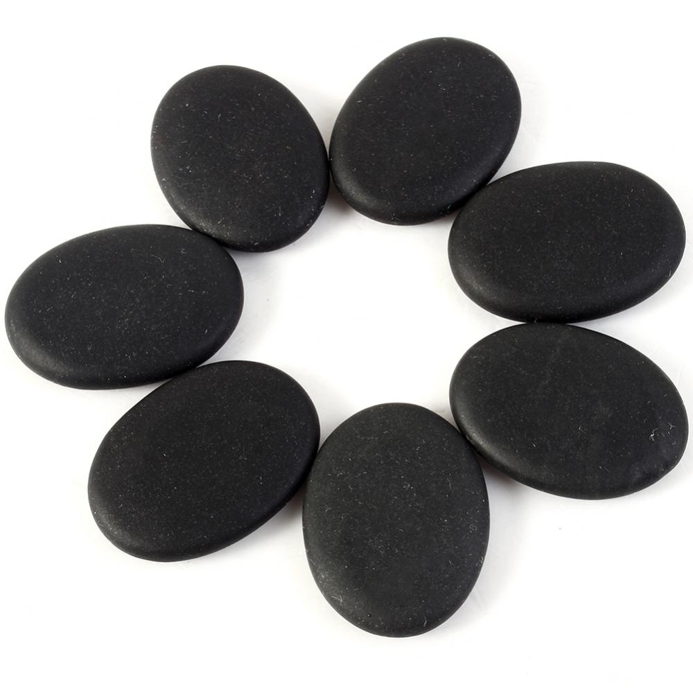 7 piezas piedras de masaje rocas calientes piedras