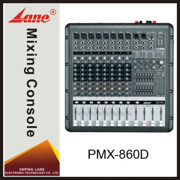 Lane PMX-860D 8 channel professional power audio sound mixer
