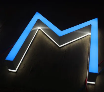 Reverse Halo Lit Letter Sign
