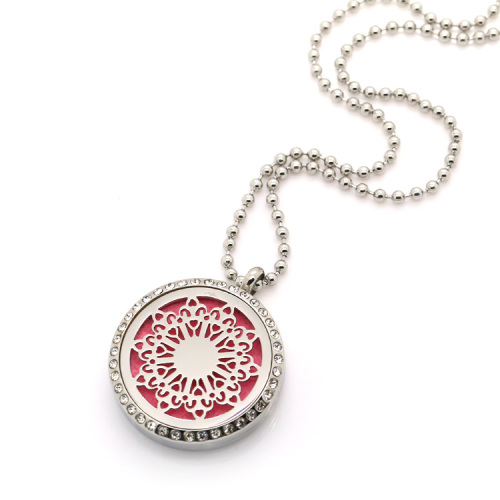 Flower diffusing necklace pendant