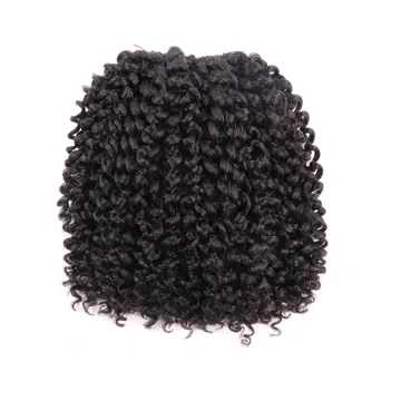 Wholesale 8 Inch Crochet Braid Hair Curly Wave Crochet Hair Extensions Synthetic Hair