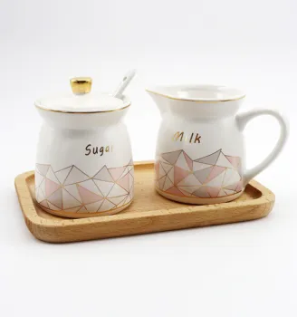 Ceramic Sugar and Creamer Set