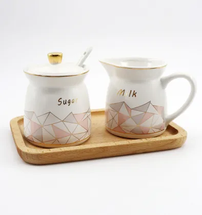 Ceramic Sugar and Creamer Set