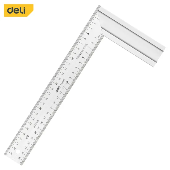 Deli Tools DL4036 L Type Right Angle Ruler Stainless Steel Combination Square Ruler