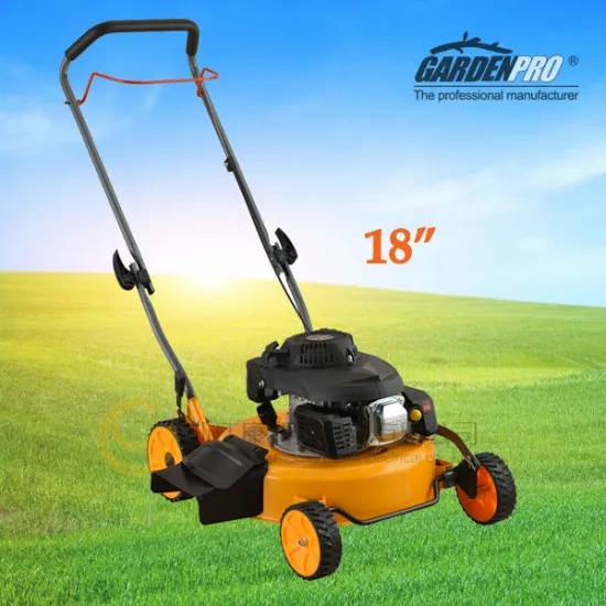 gasoline lawn mower, hand push, 18"