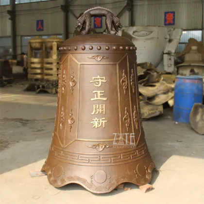 Outdoor Bronze Art Temple Decoration Large Brass Chinese Bell