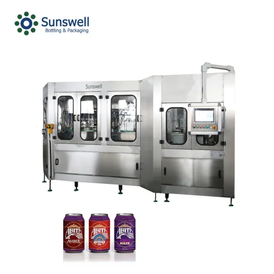 Automatic beer can filling machine Carbonated Bottling Line