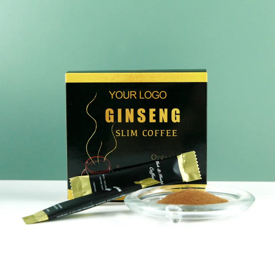 Private Label Natural Ingredient Instant Slimming Powder Ginseng Extract Weight Loss Ginseng Coffee Powder