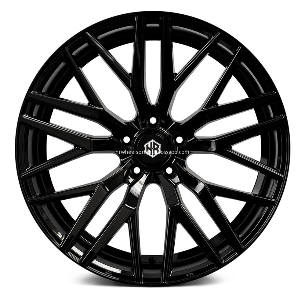 H R Tech Wheels Hr0210 Gloss Black Front