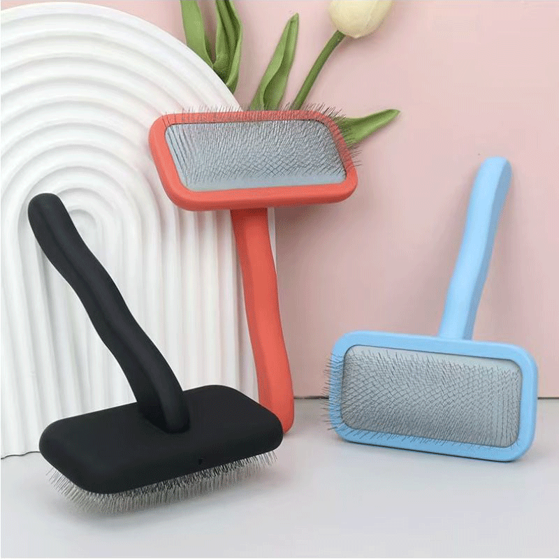 হ্যান্ডেল সহ পেশাদার পোষা চিরুনি