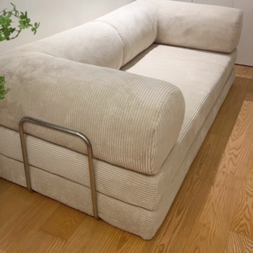 Foldable Corduroy Sofa Bed Convertible Corduroy Foldable Sleeper Sofa Bed Supplier