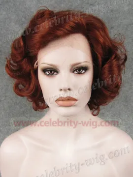 Red Extra Long Straight Marilyn Monroe Synthetic Lace Front Wig
