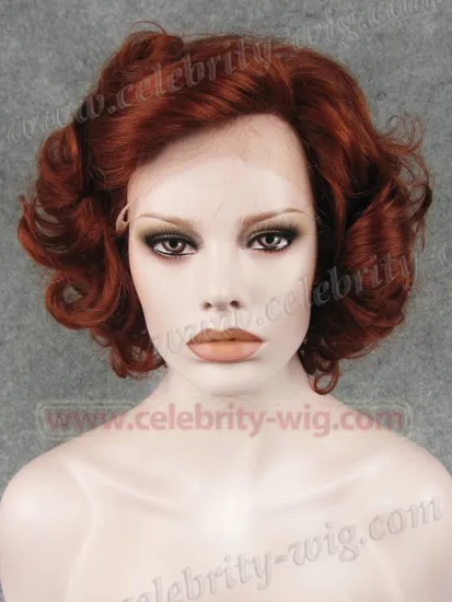 Red Extra Long Straight Marilyn Monroe Synthetic Lace Front Wig