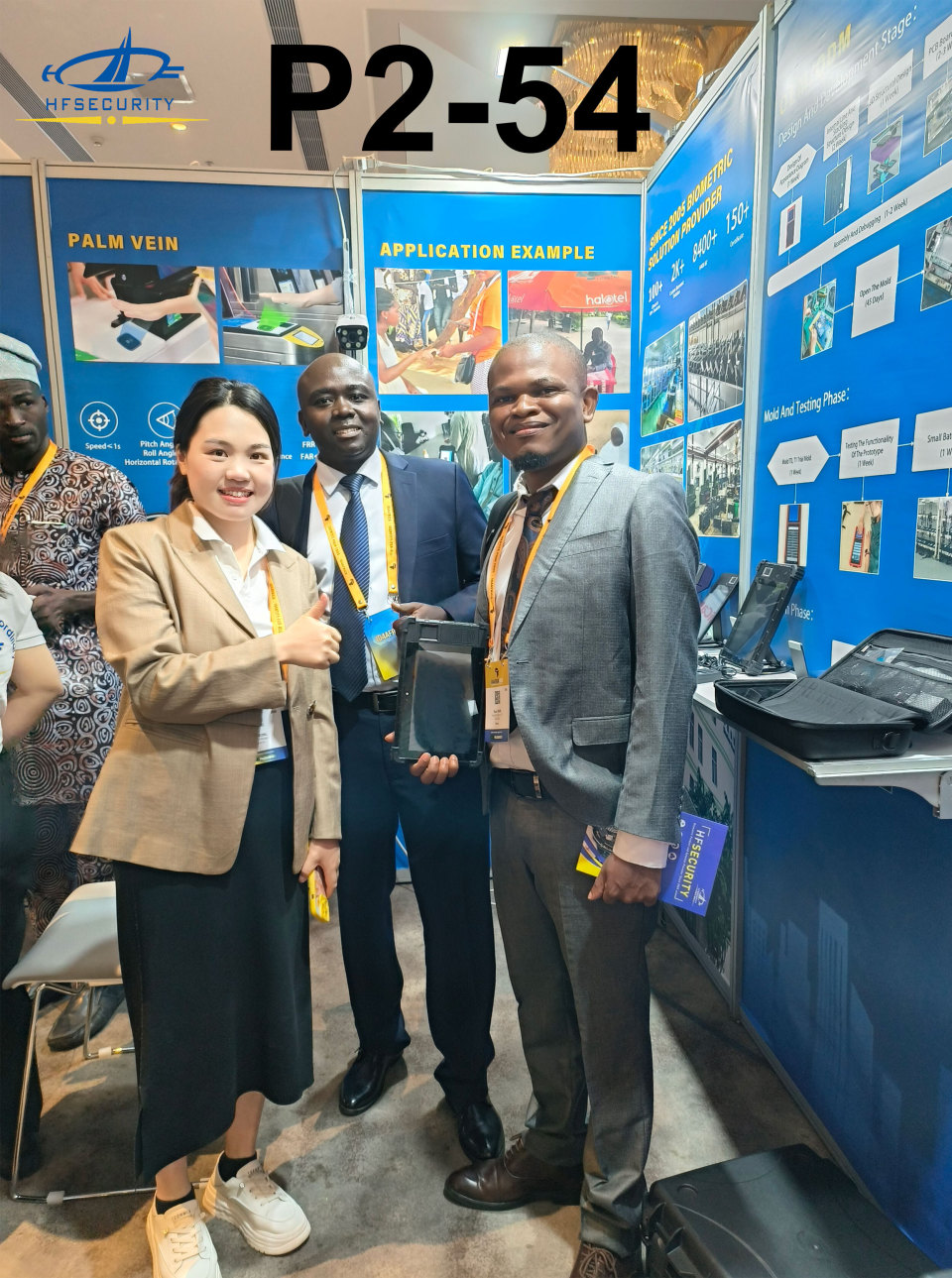 On the first day of ID4Africa, HFSECURITY's TR series biometric solutions set off the African market!