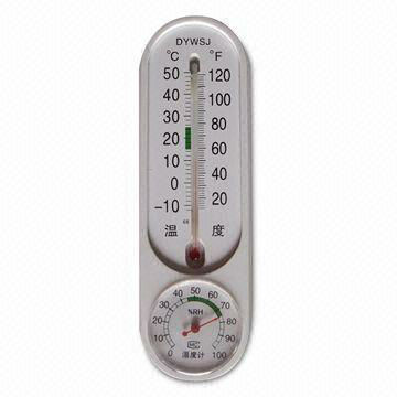 Household Wall Hanging Plastic Thermometer and Hygrometer