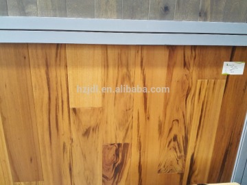 Tigerwood Solid hardwood flooring flat surface UV lacquered 18*122*RL AB grade