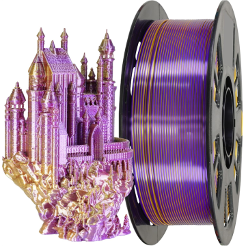 Dual-Color Silk PLA 3D Printing Filament