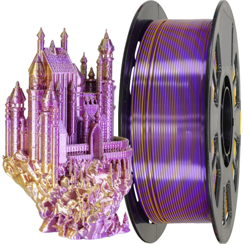 Dual-Color Silk PLA 3D Printing Filament