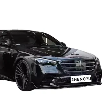Car Bumper Upgrade: Rear Lip Exhaust Pipes for Mercedes-Benz S-Class W223 S450 Facelift
