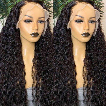 Cheap Curly Hair Lace Wigs, 180% Density Cambodian Human Hair Jerry Curl Pre Plucked Glueless 13x6 Lace Wig With Baby Hair