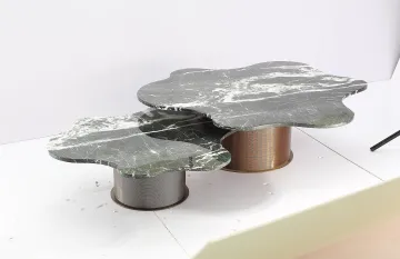 Stainless steel marble cloud coffee table