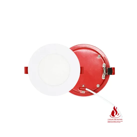 Factory Price 4 Inch 9W 810LM Recessed Pot Light AC120V 5CCT 2 Hours Fire Rated Slim Panel Light