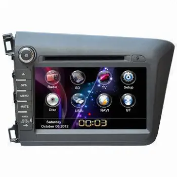 Car GPS Navigation Systems for Honda Civic 2012 8inch with GPS/TV/DVD/USB/Bluetooth/iPod/4GB SD Card