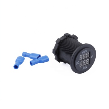 Wholesale High-Quality DS3V010 Waterproof Double Multicolor LED Display Dual Digital Voltmeter