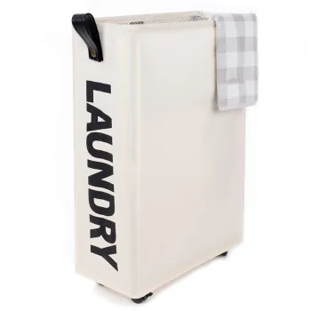 Foldable Laundry Hamper Basket with Handle for Kids - Large Laundry Storage Solution