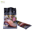 Aangepaste print voedselkwaliteit Flexibele vacuümzak met knus voor vissen zoals zalm