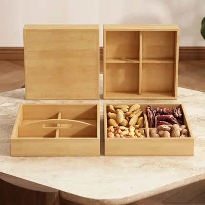 Bamboo Snack Storage Basket