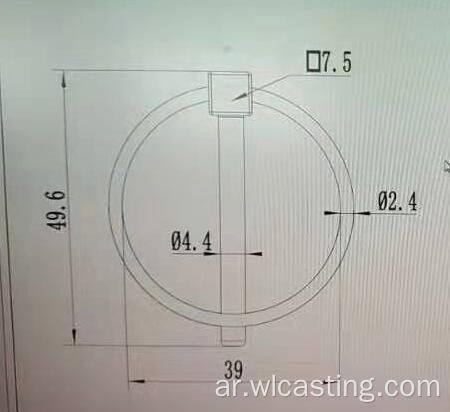 مسبك OEM قفل دبوس كتلة دبوس كليب