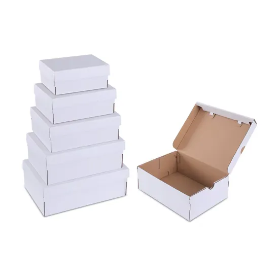 Luxury Corrugated Sneakers Shoe Box Gold Foil Stamping Industrial Use for Garments Crafts Product Packaging