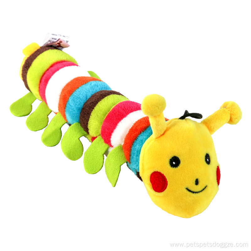 Pplush Caterpillar Interactive Dog Toy with Sound