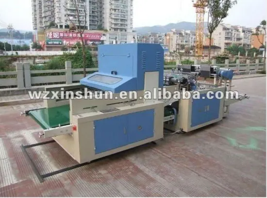 Two Layer Heat-sealing and Cold-cutting Plastic Bag-making Machine(with punnching)